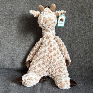 Jellycat Spotted Giraffe Plush in Brown and Cream